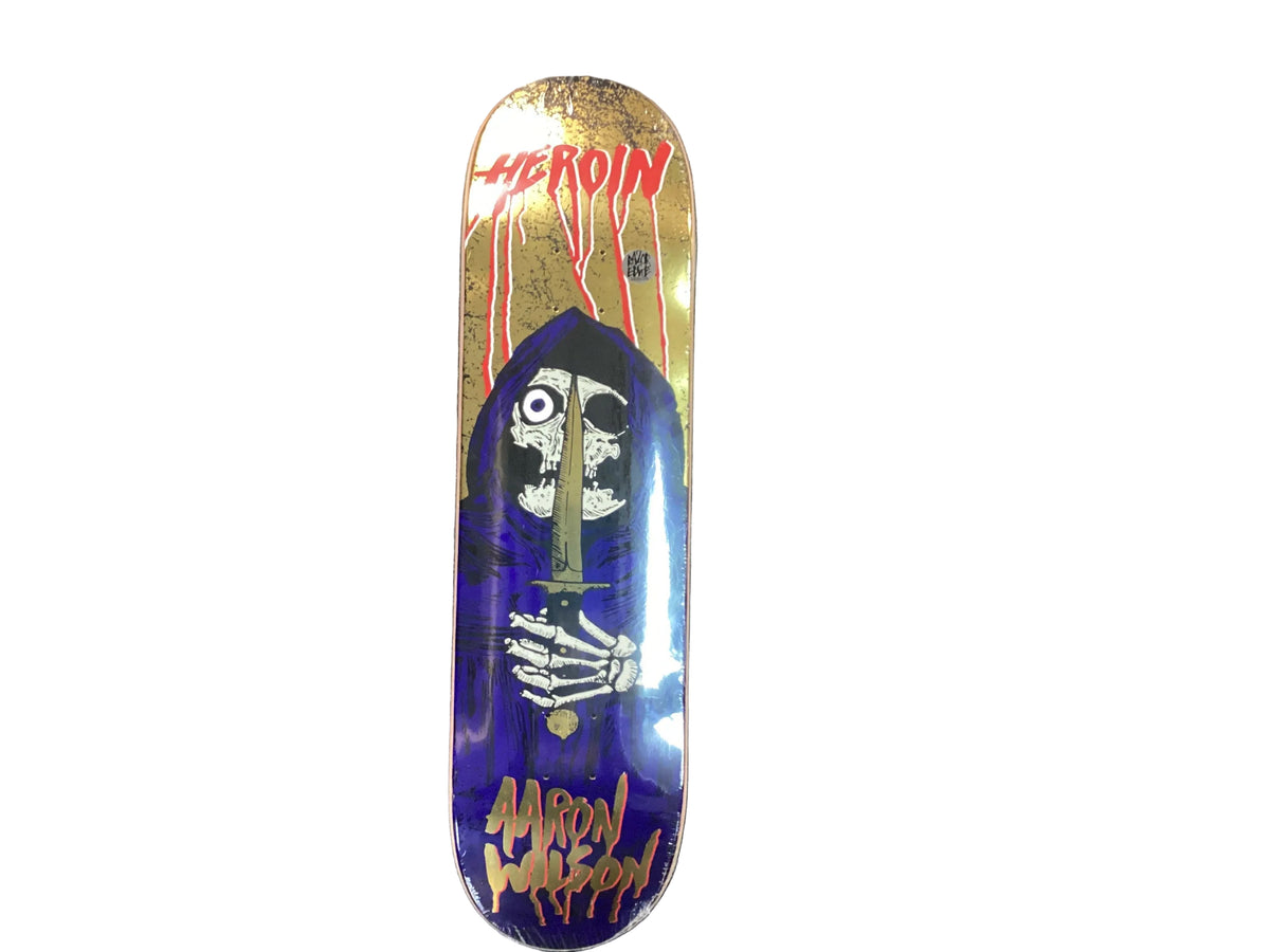 HEROIN WILSON KO2 Skull Priest Skateboard Deck 8.5”