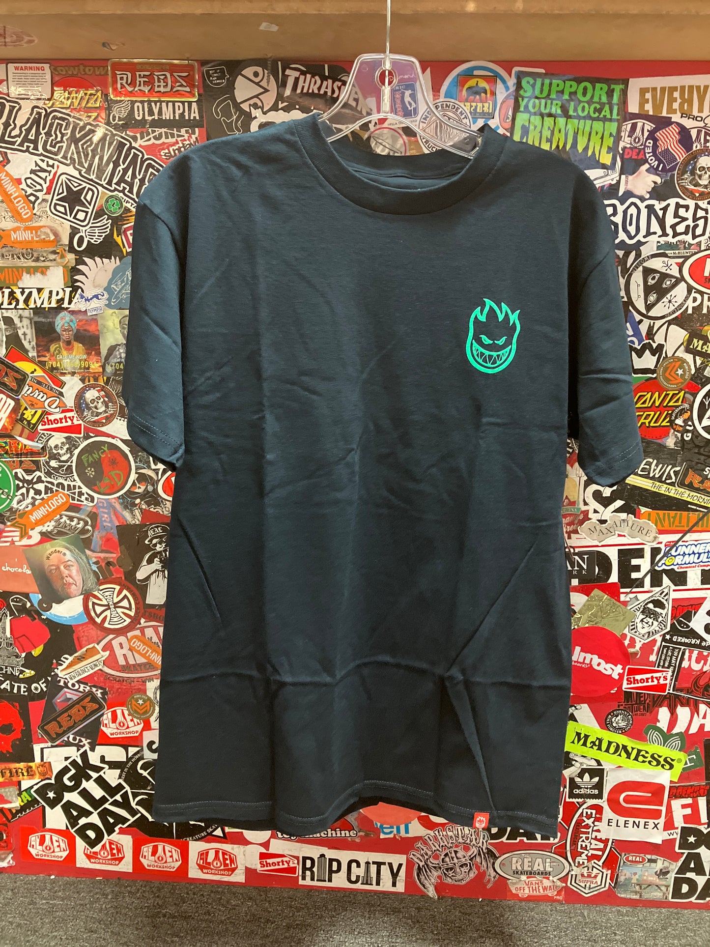 Spitfire Floral Tee Shirt Navy