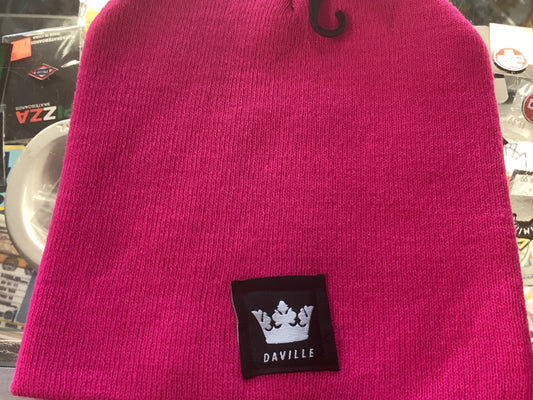 Daville beanie Crown Logo pink