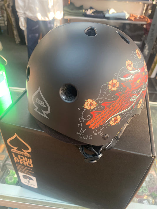 Protec helmet XS/S Low Pro Cab Dragon Black