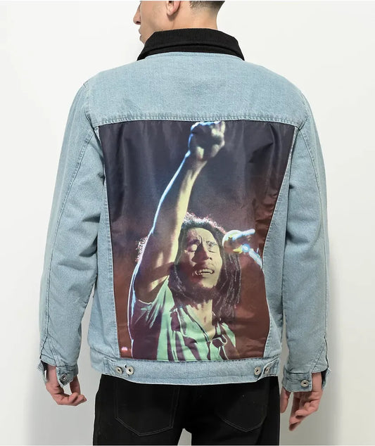 PRIMITIVE x BOB MARLEY Men’s Denim Jacket Large