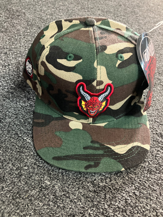 Santa Cruz X Stranger Things hat SnapBack Hellfire Club camo
