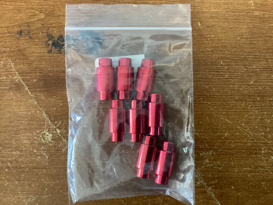 Aluminum Micro Spacer 6mm Stepped Red
