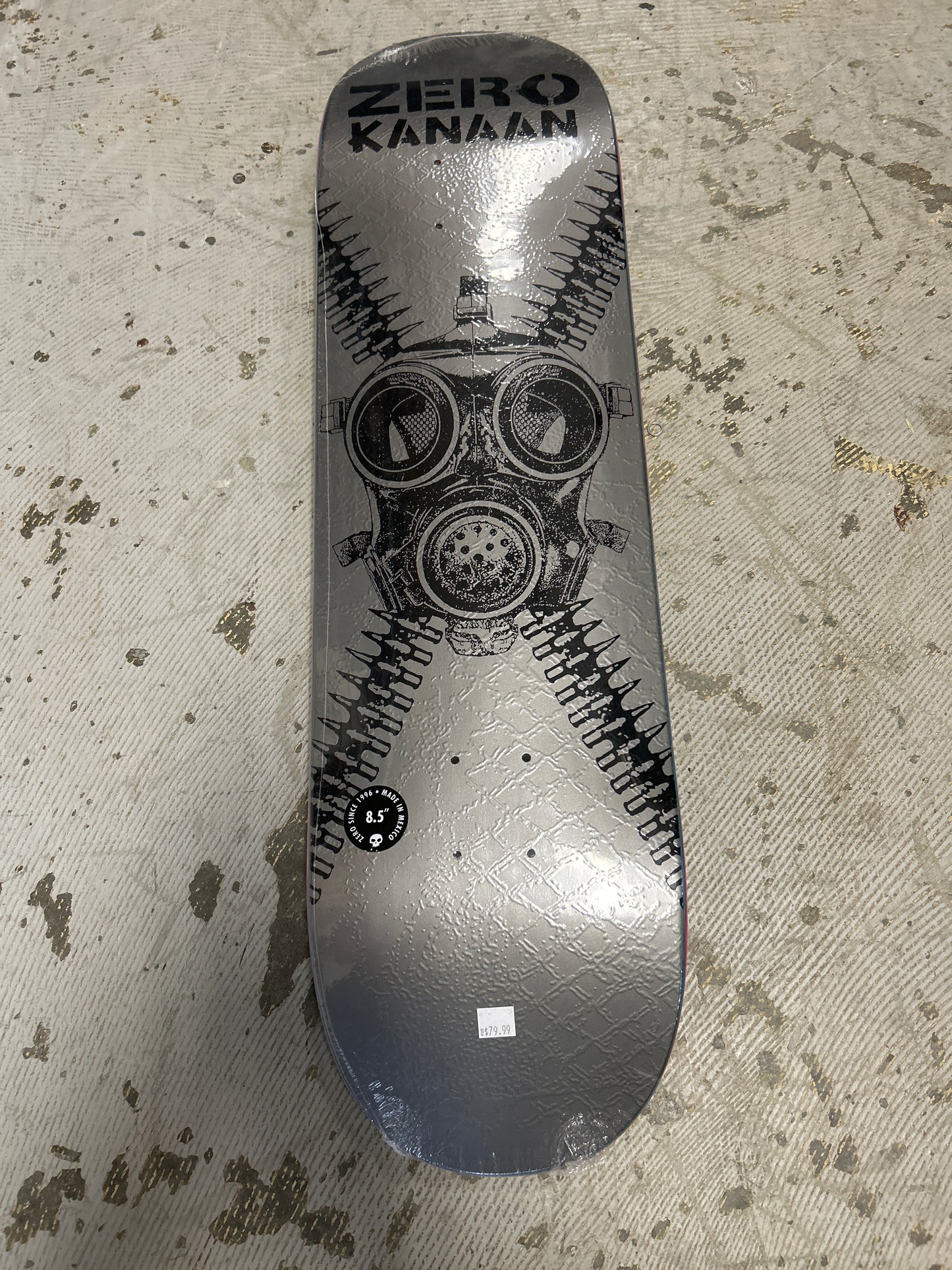 Zero 8.5 deck Kanaan gas mask bullets embossed