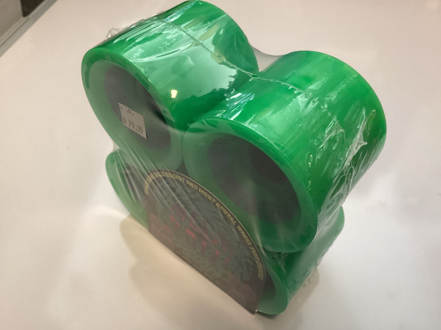 Slime Balls MEGA BALLS 80mm longboard skateboard wheels Metallic Green 78A Soft Cruiser Filmer Wheels