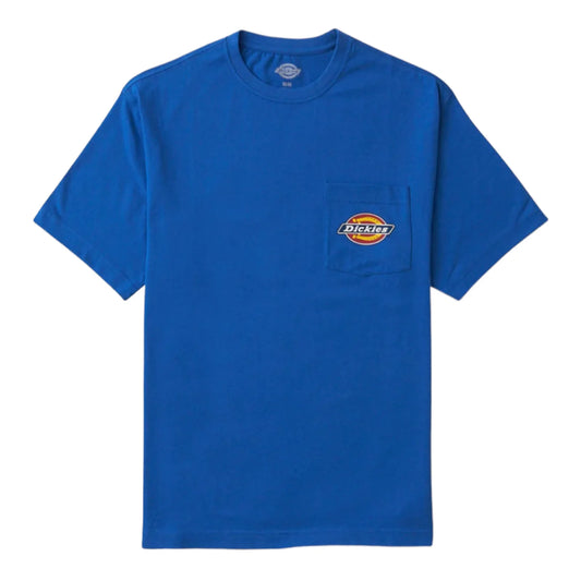 Dickies Logo Pocket T Shirt Cobalt Blue LARGE