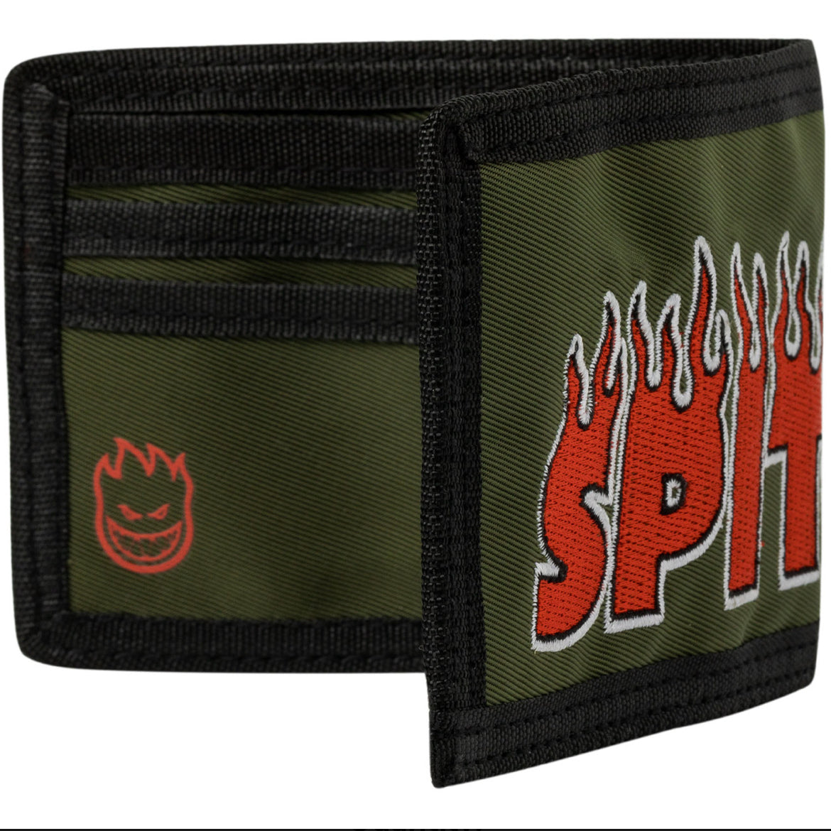 Spitfire Demonseed Script Bi-Fold Wallet Olive