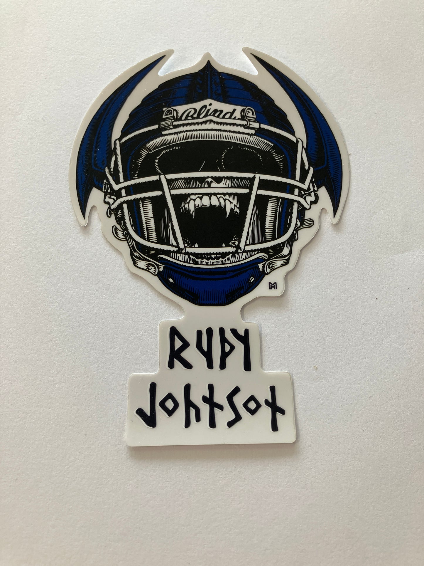 Blind Rudy Johnson 4”x5.5” sticker