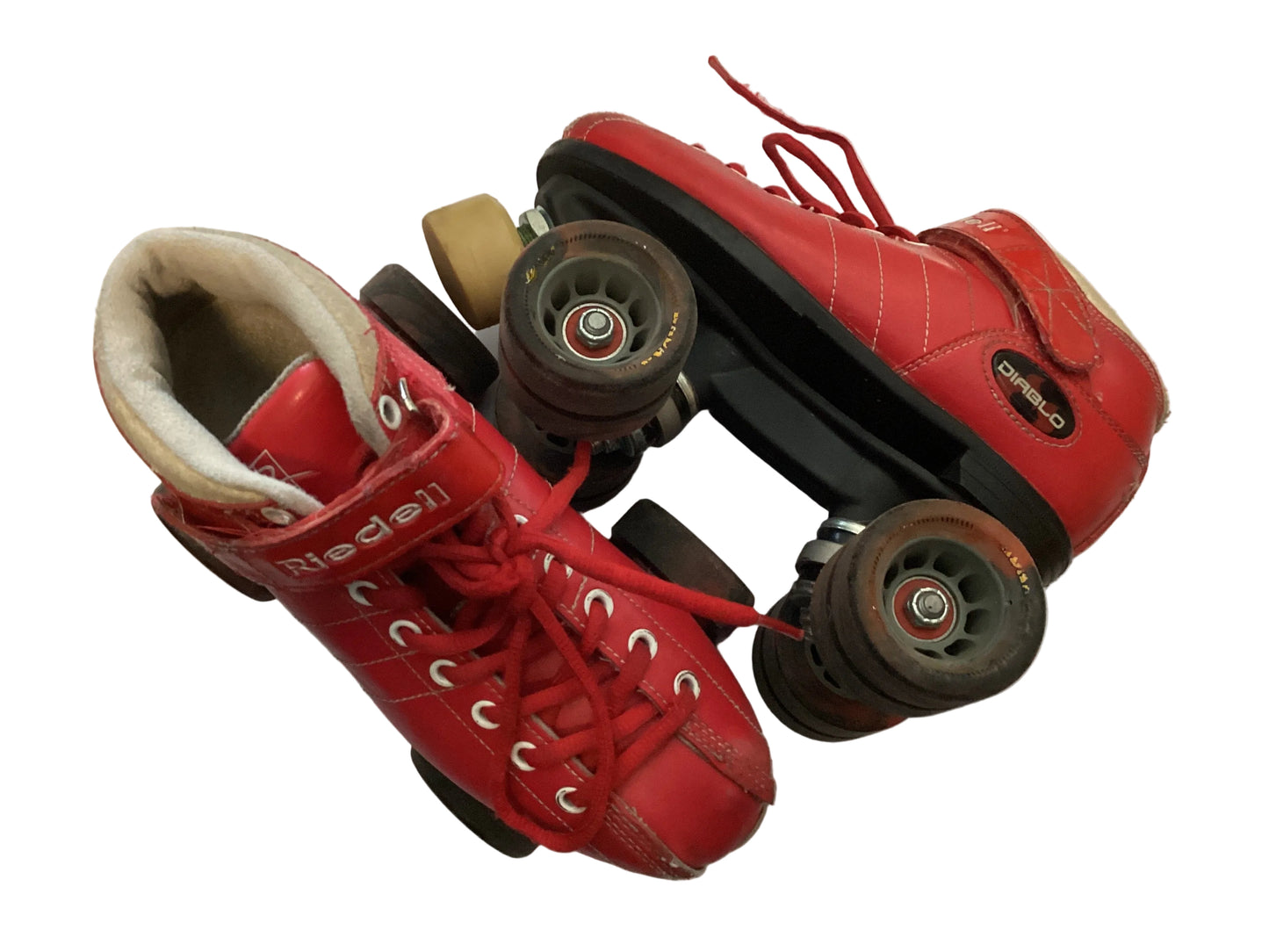Riedell USED roller skates DIABLO red size 5