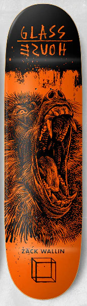 Glass House Zack Wallin Baboon 8.75 Skateboard Deck