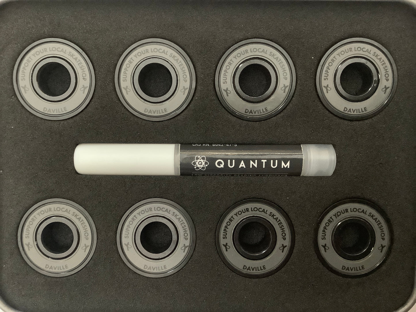 Quantum x Daville metal Bearings SSD set Skate Shop Day