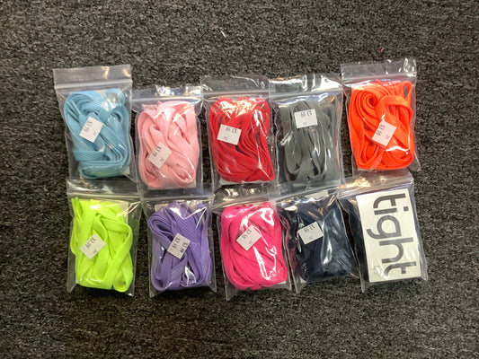 Tight Shoe Laces flat 45” assorted colors