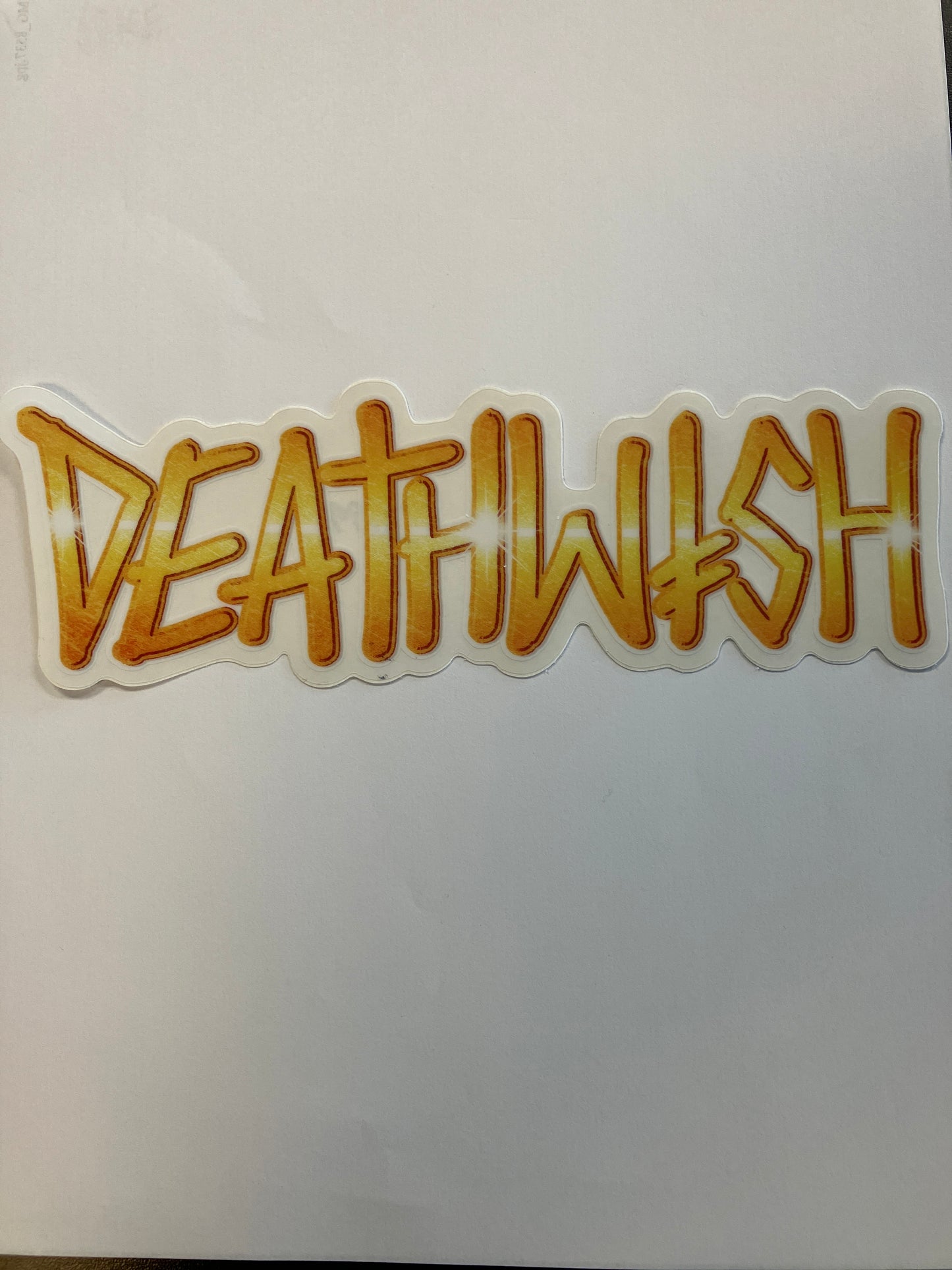 Deathwish Gold Sticker 8”