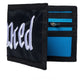 Krooked Double OK Script Bifold Wallet black/blue