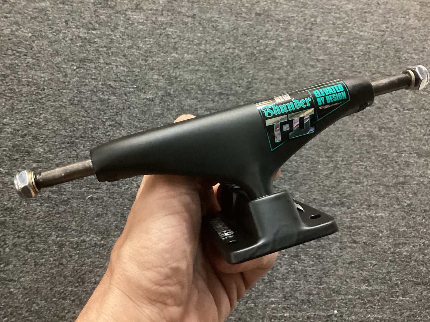Thunder TII Skateboard Trucks matte black