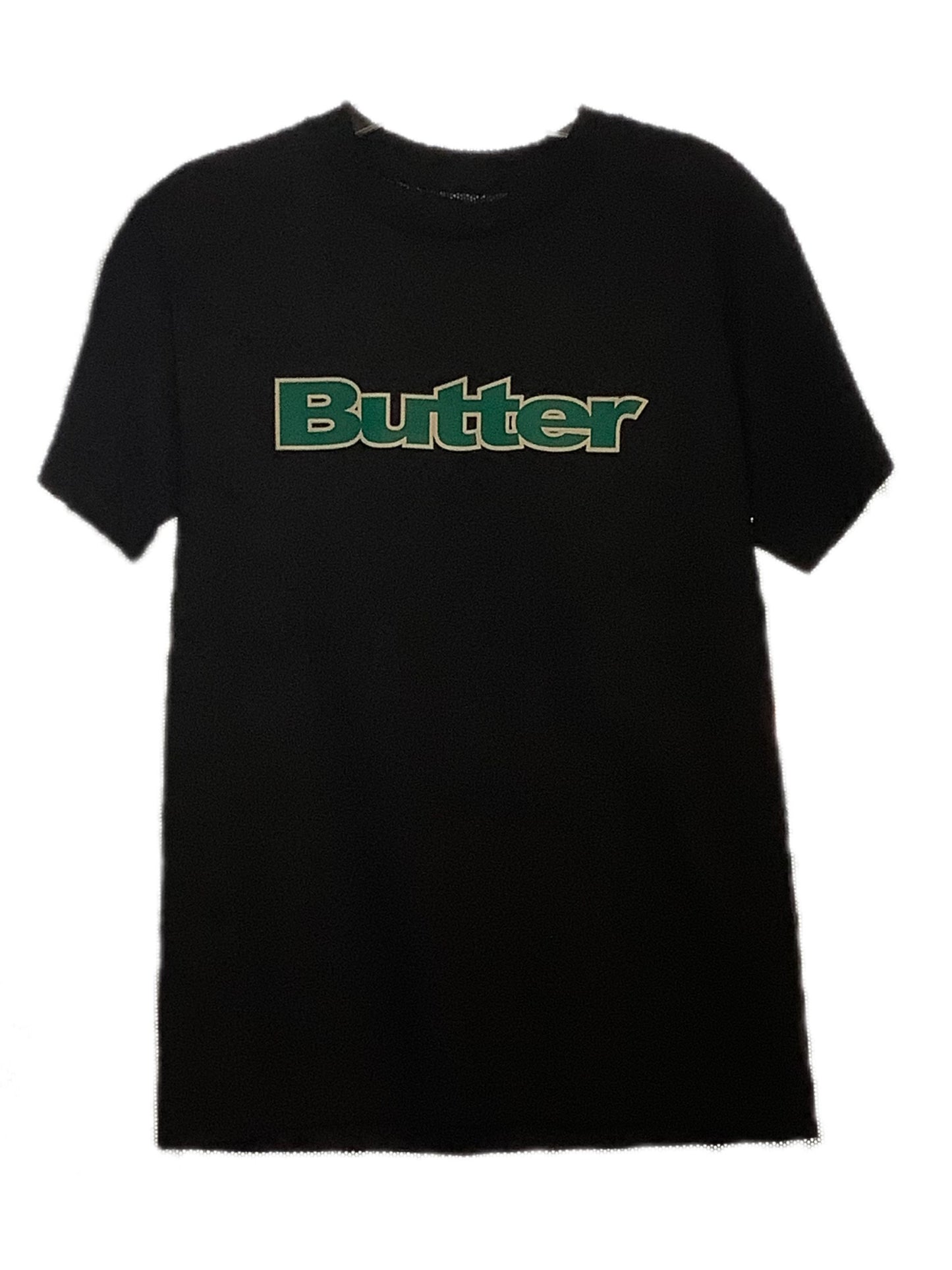 Butter Goods Green Logo t Shirt Black