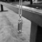 HERMOSA SKATE Skateboard Pendant SILVER 21” chain
