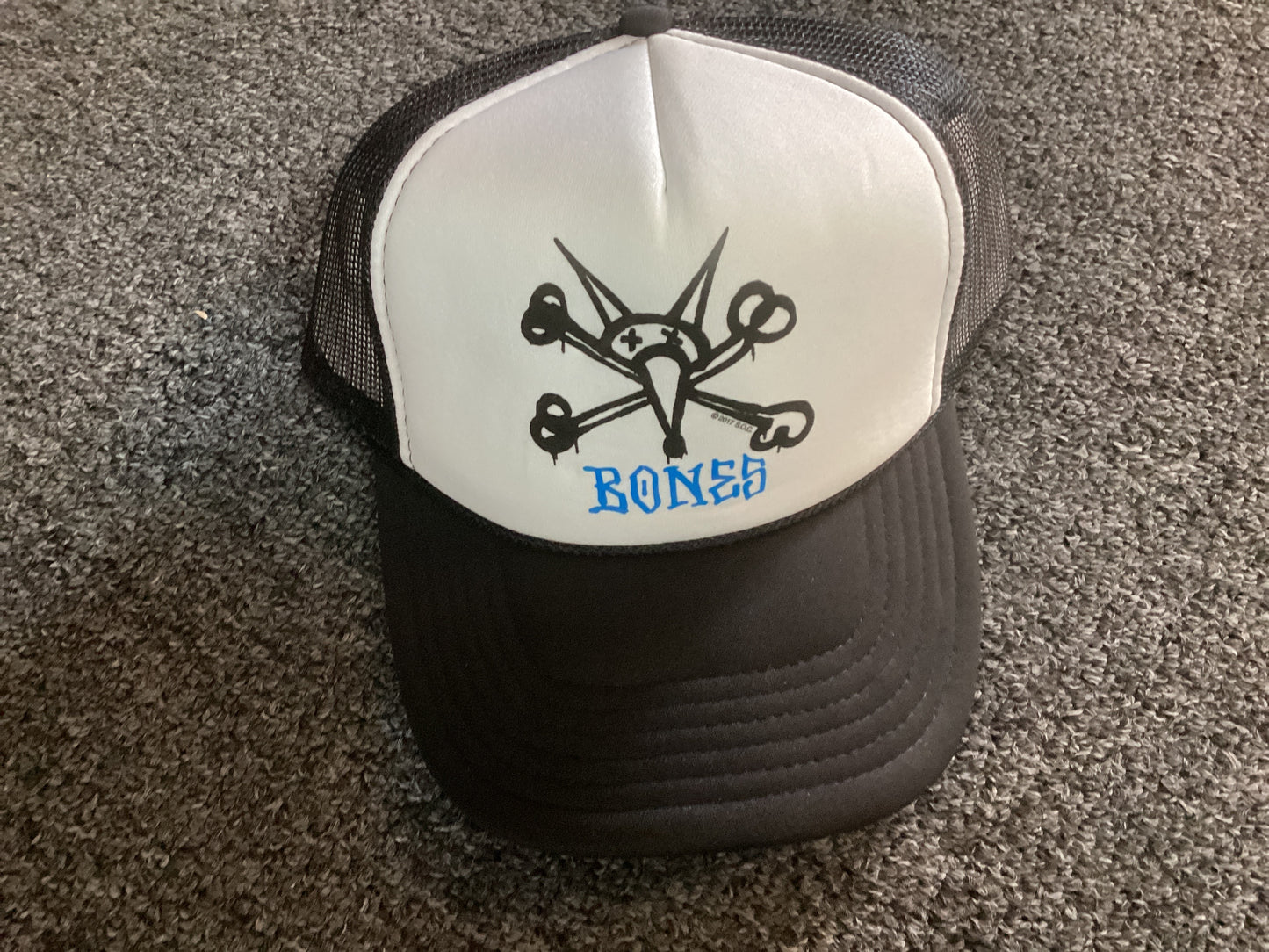 Bones trucker hat Rat Bones white black