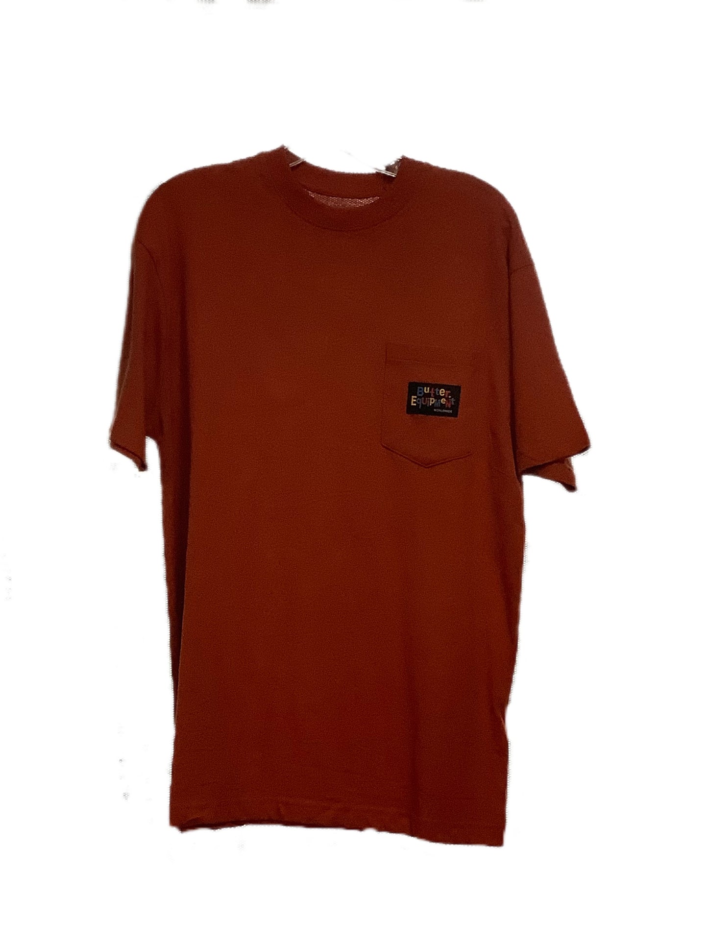 Butter Goods Pocket Tee shirt Burnt Orange size large