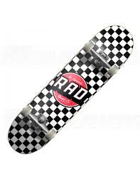 RAD Dude Crew Complete Skateboard checker 8”