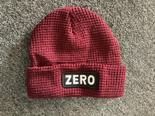 Zero beanie Logo patch burgundy