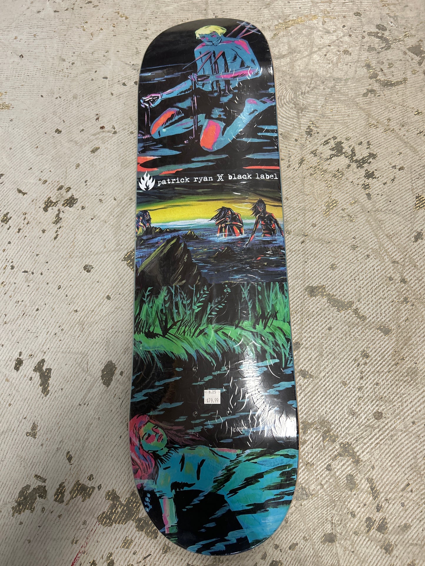 Black Label 8.25 deck Patrick Ryan embossed