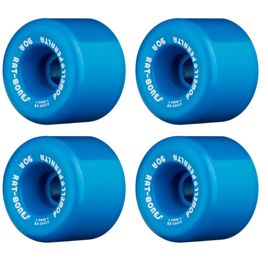 POWELL PERALTA SKATEBOARD WHEELS RAT BONES 60MM 90A Blue 4pk