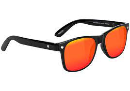 Sun Haters Leonard Polarized Black/Red Mirror Sunglasses