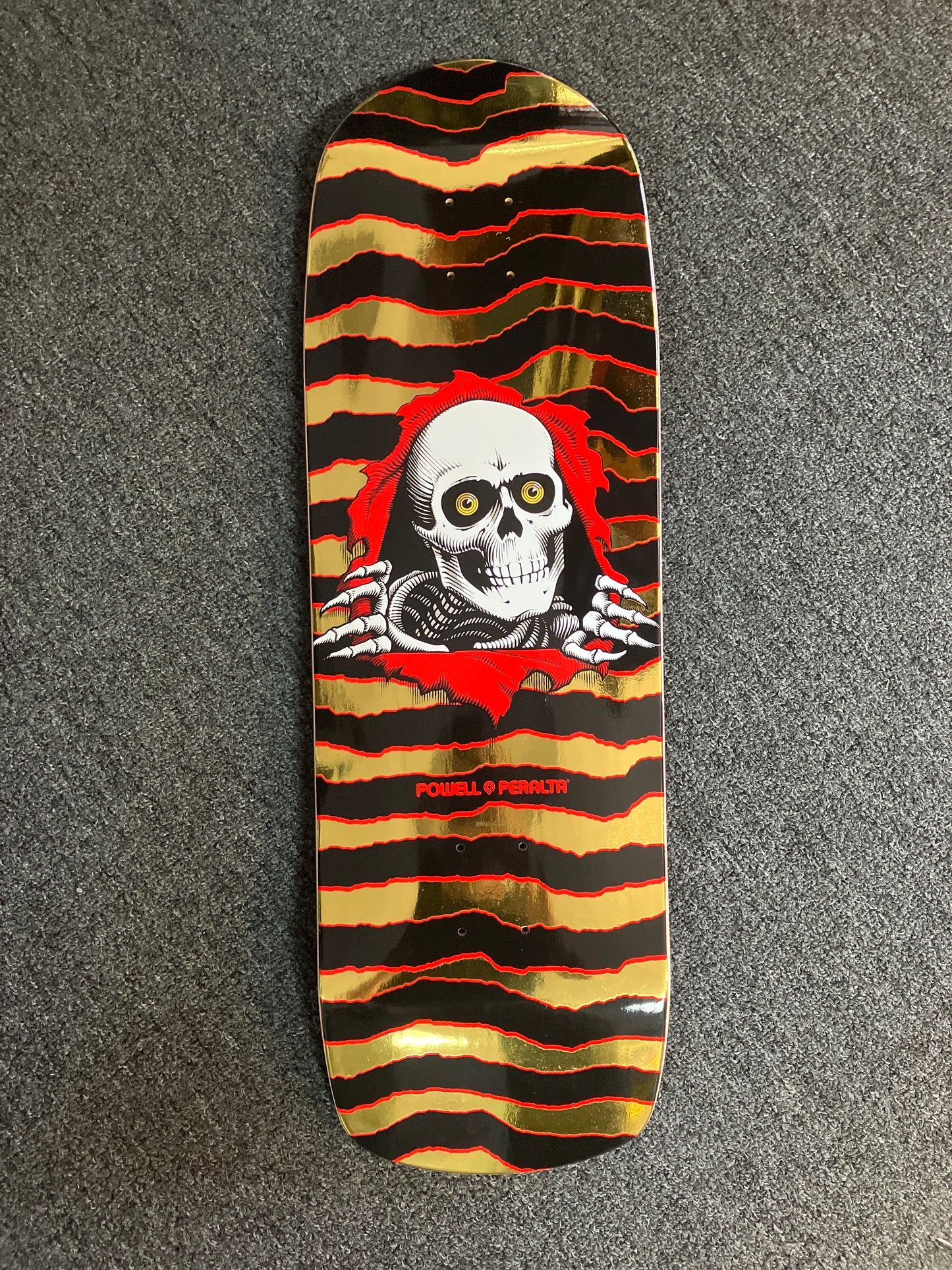 Powell Peralta 9.89 deck Old School Ripper gold foil