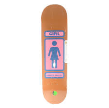 Girl Andrew Brophy OG Logo Brown Size 8.5" Skateboard Deck