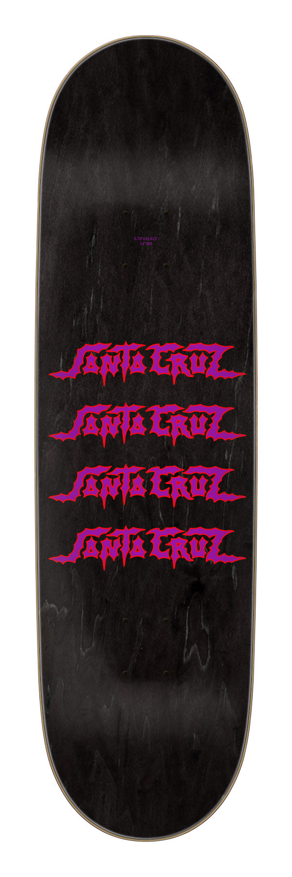 Santa Cruz 8.7 skateboard deck Pace Deathtrap Remix Pro purple