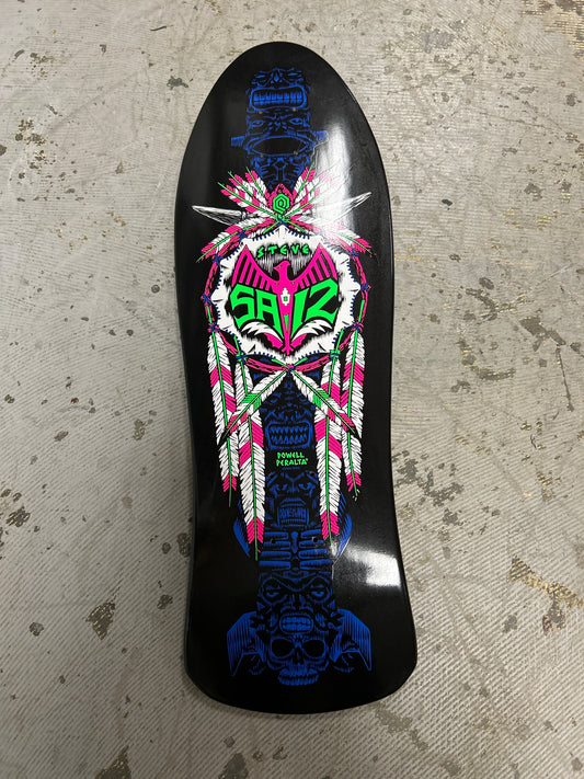 Powell Peralta deck Steve Saiz Totem reissued old school black light 10x30.81