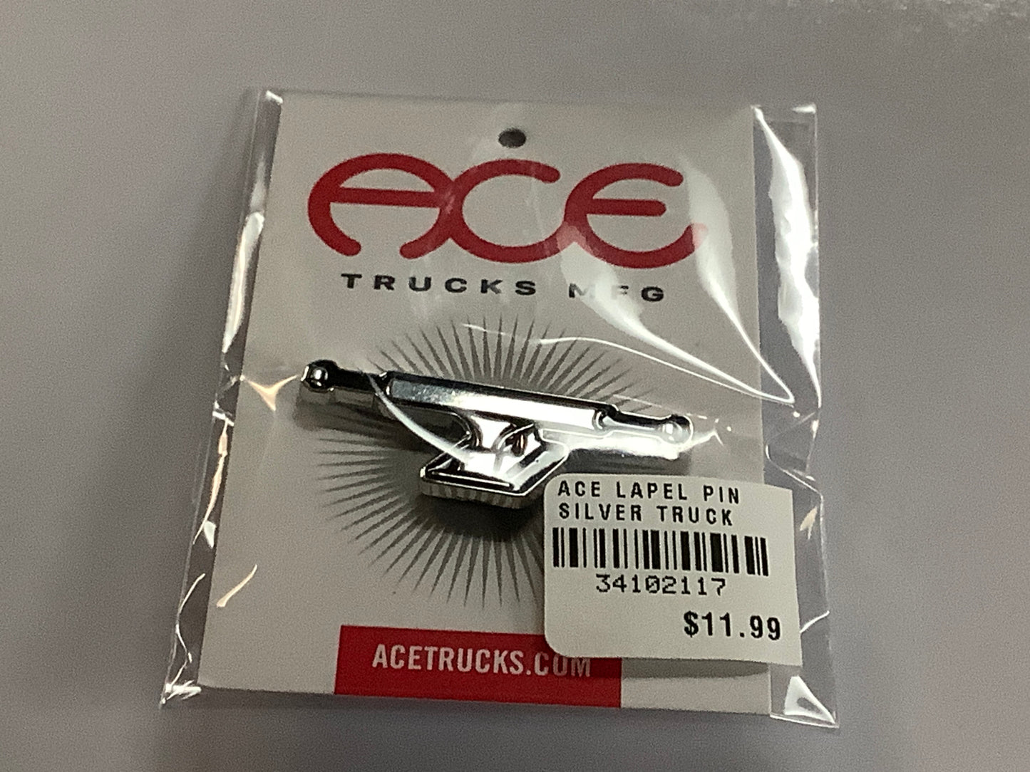 Ace Lapel Pin TRUCK SILVER