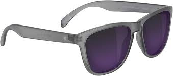 Sun Haters Leonard Polarized Transparent Dark Grey/Purple Mirror Sunglasses