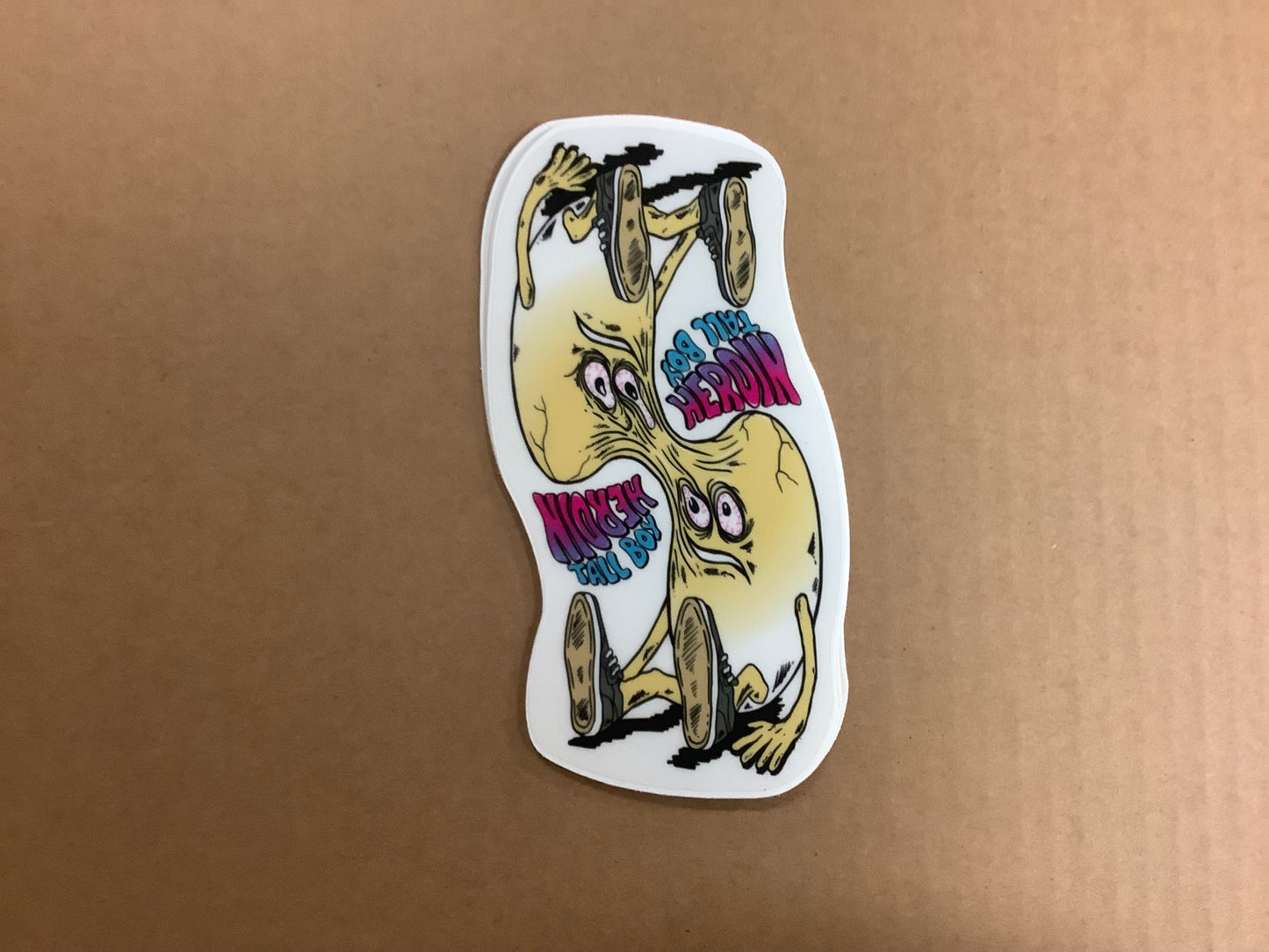 Heroin Tall Boy Egg Sticker