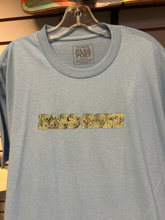 Pass~Port T Shirt XL Light Blue