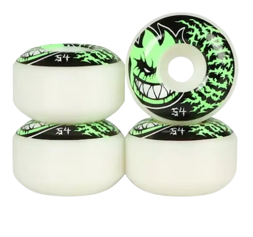 Spitfire F4 Radial Full Deathmask 2 GITD 54mm 99a Skateboard Wheels