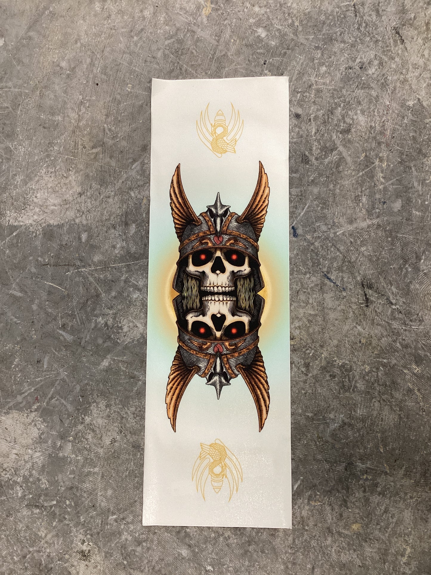 Powell Peralta Anderson Skull Egg Grip Clear