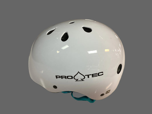 Protec Helmet Junior Classic Fit Certified Gloss White Youth M