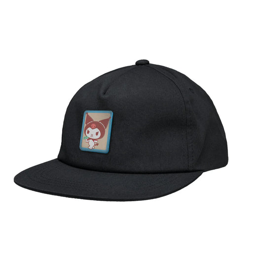 Girl Kuromi Sanrio Friends 5 Panel Snapback Hat
