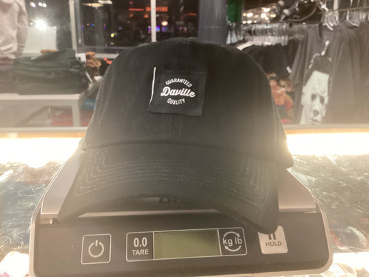Daville dad hat with buckle strap Quality Logo black
