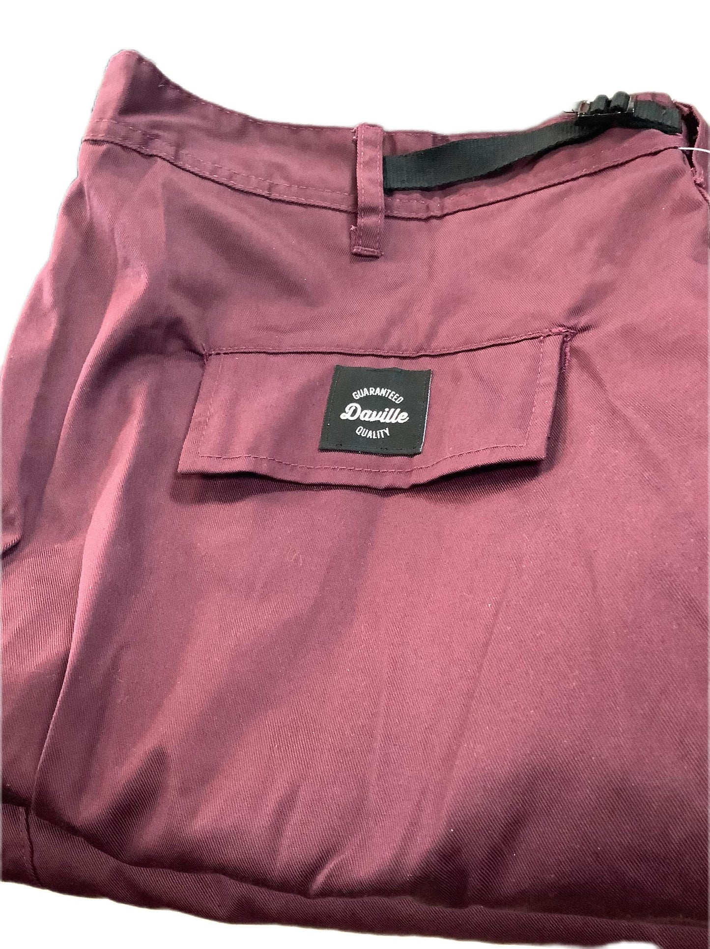 Daville Cargo Pants Burgundy Size Small