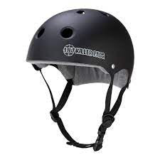 187 Pro Skate Helmet Black With Grey Sweatsaver Liner XS