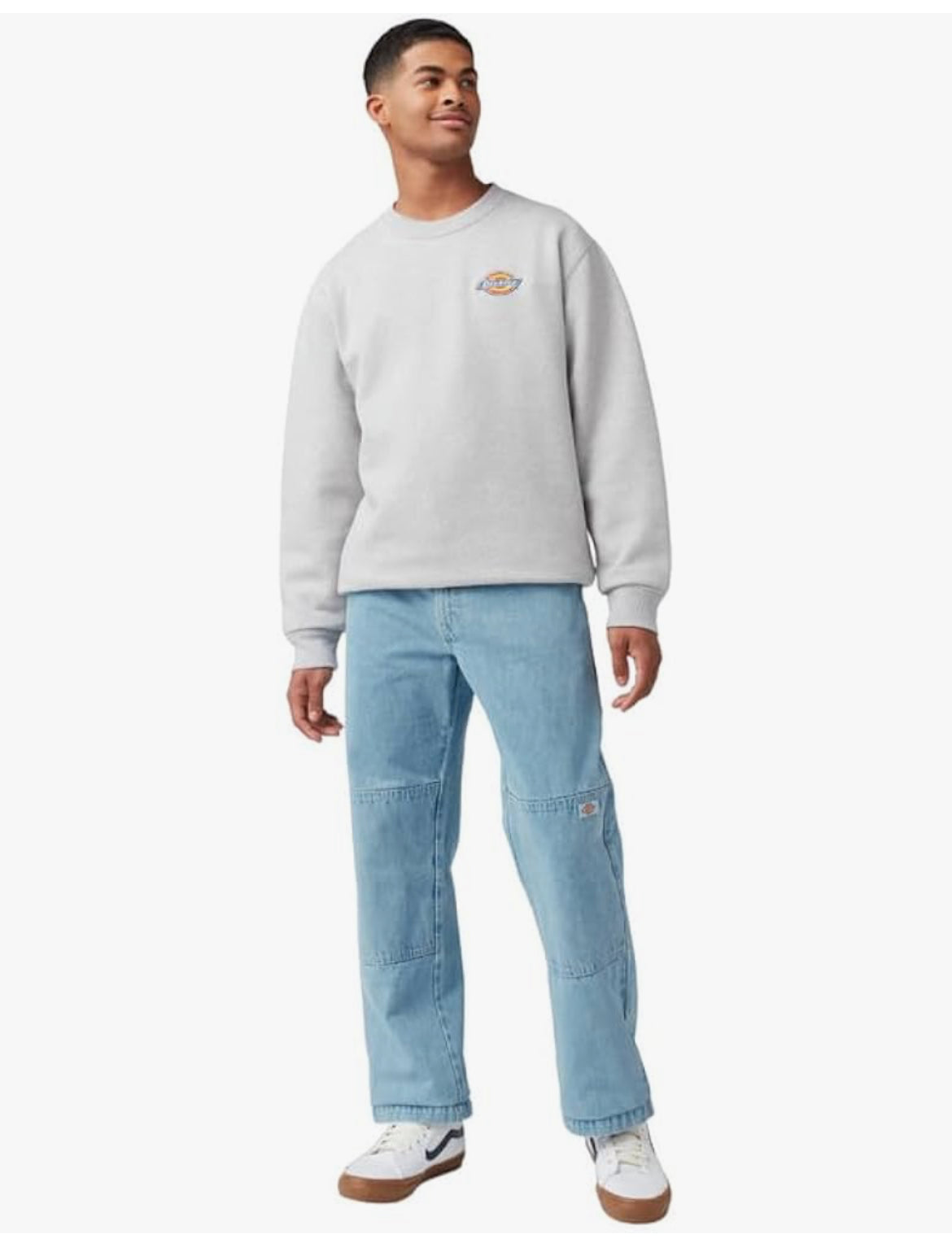 Dickies Loose Fit Double Knee Jeans Light Denim Pants