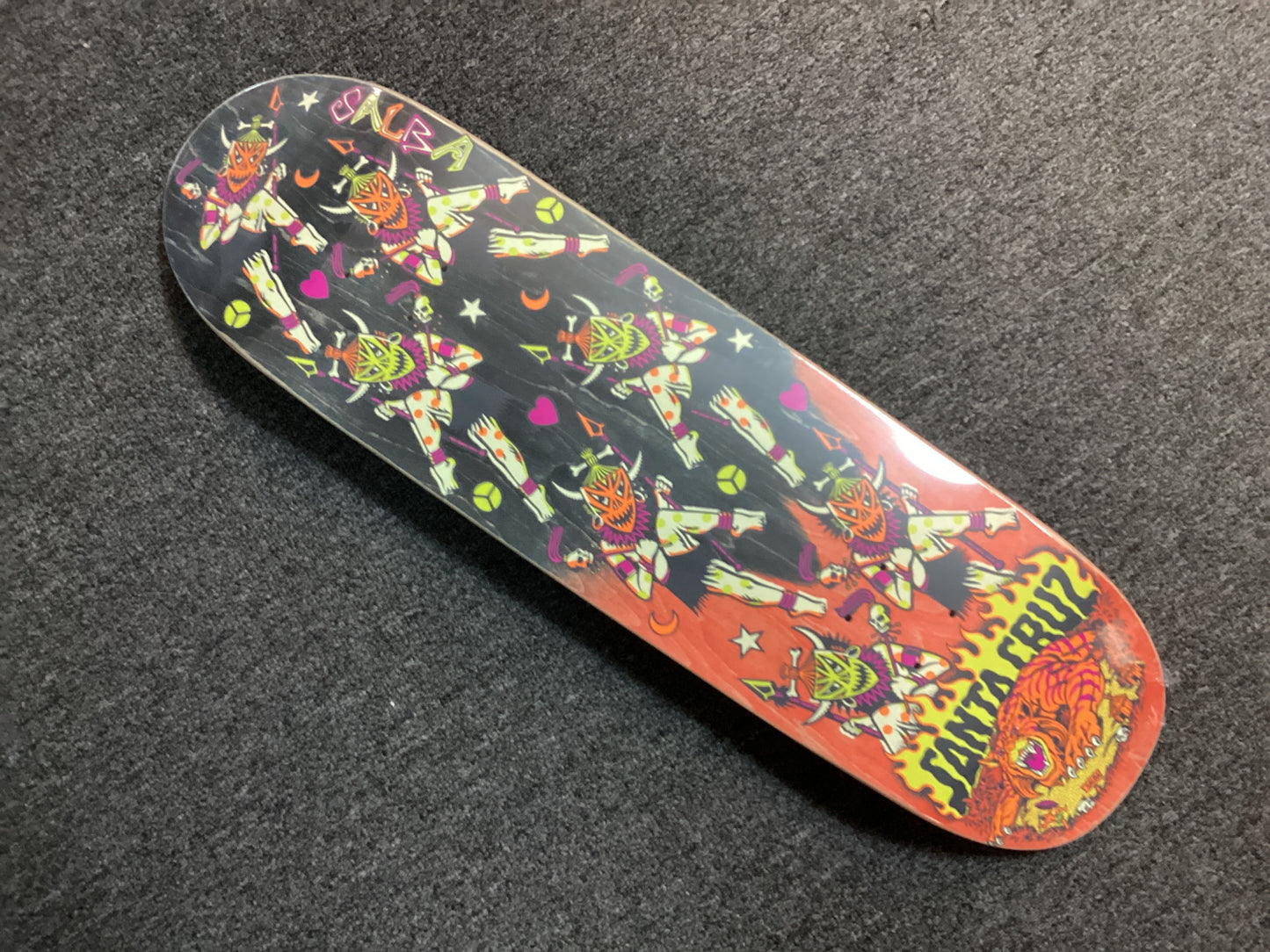 Santa Cruz Skateboard Deck Salba Firedance Pro Shaped 8.8”