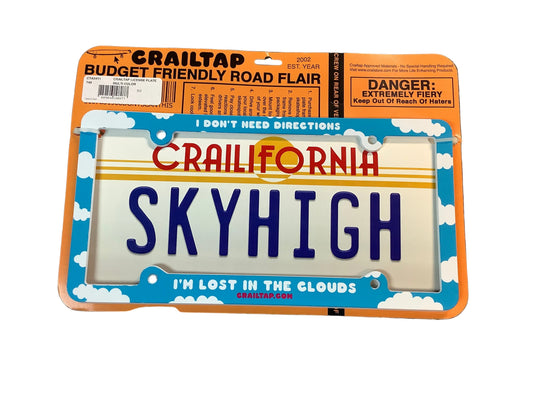 Crailtap Clouds license plate cover