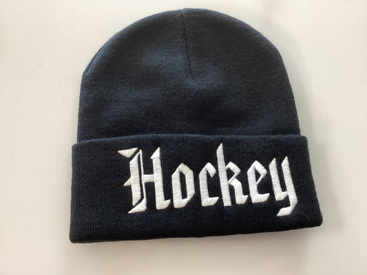 Hockey Stone Beanie Hat Black