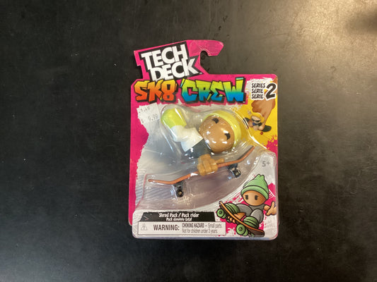 Tech Deck Sk8 Crew Series 2 fingerboard toy yellow beanie