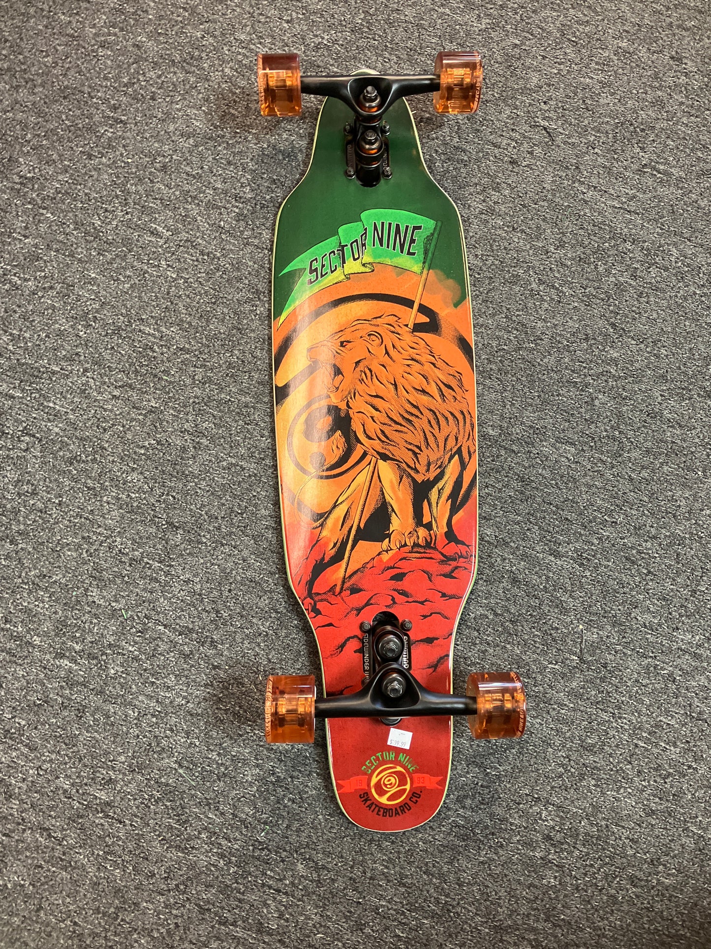 Sector 9 complete mini Rasta 33” drop thur with Gullwing Sidewider trucks