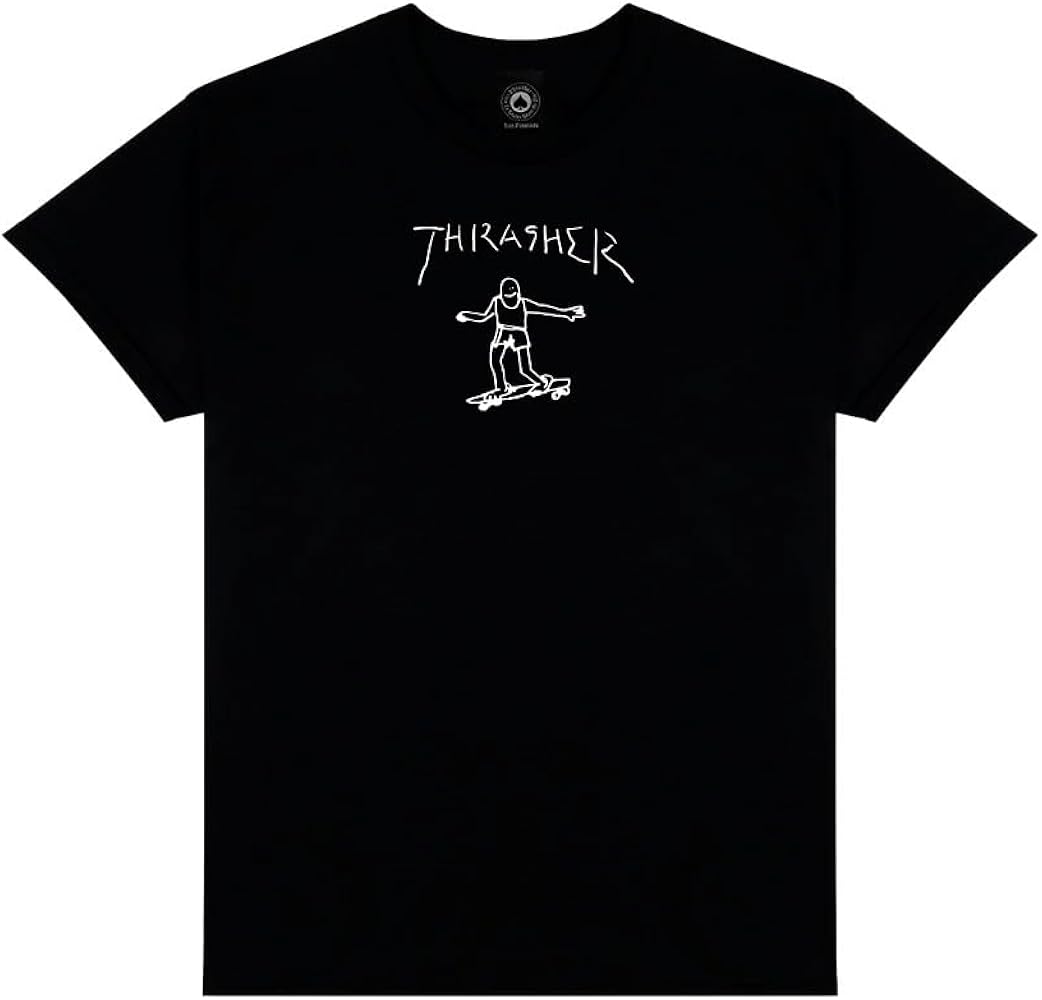 Thrasher Gonz Logo T Shirt Black/White